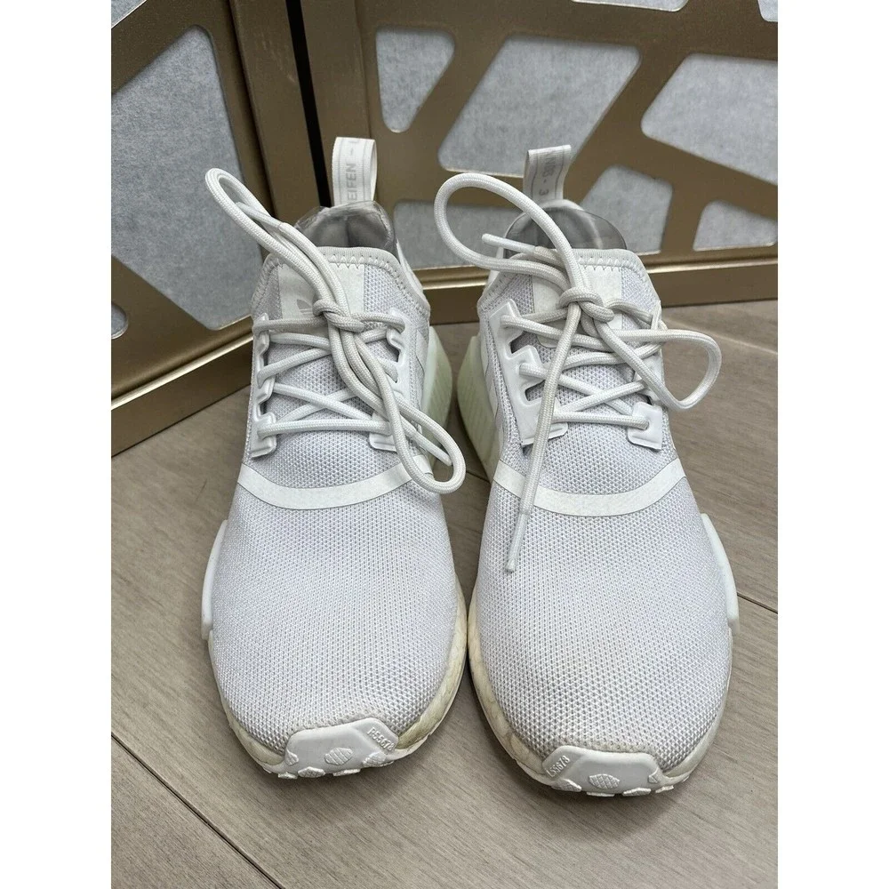 Adidas NMD_R1 refind J PRIMEBLUE Cloud White Big girls 5 youth sneakers shoes
